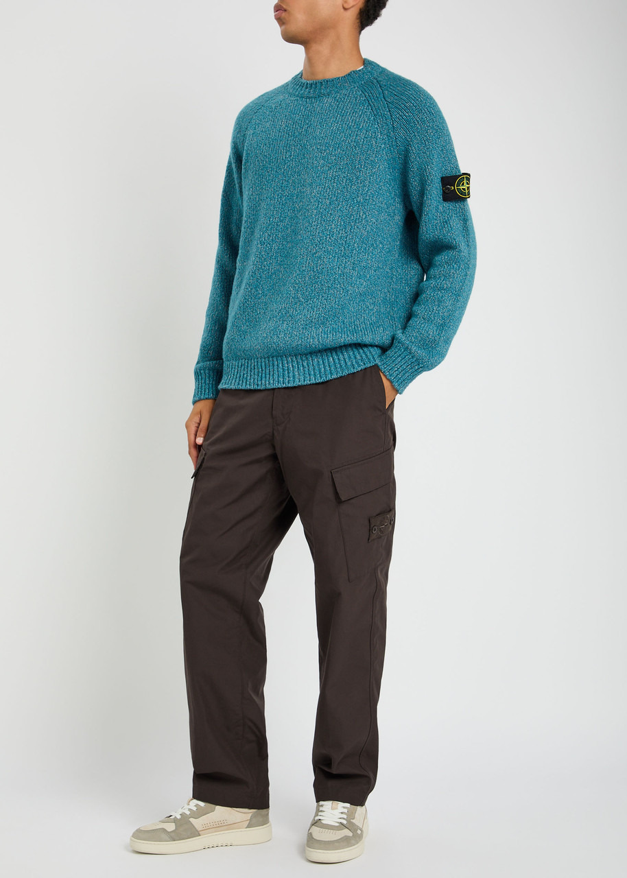Stone Island Ghost Cotton-poplin Cargo Trousers - 4