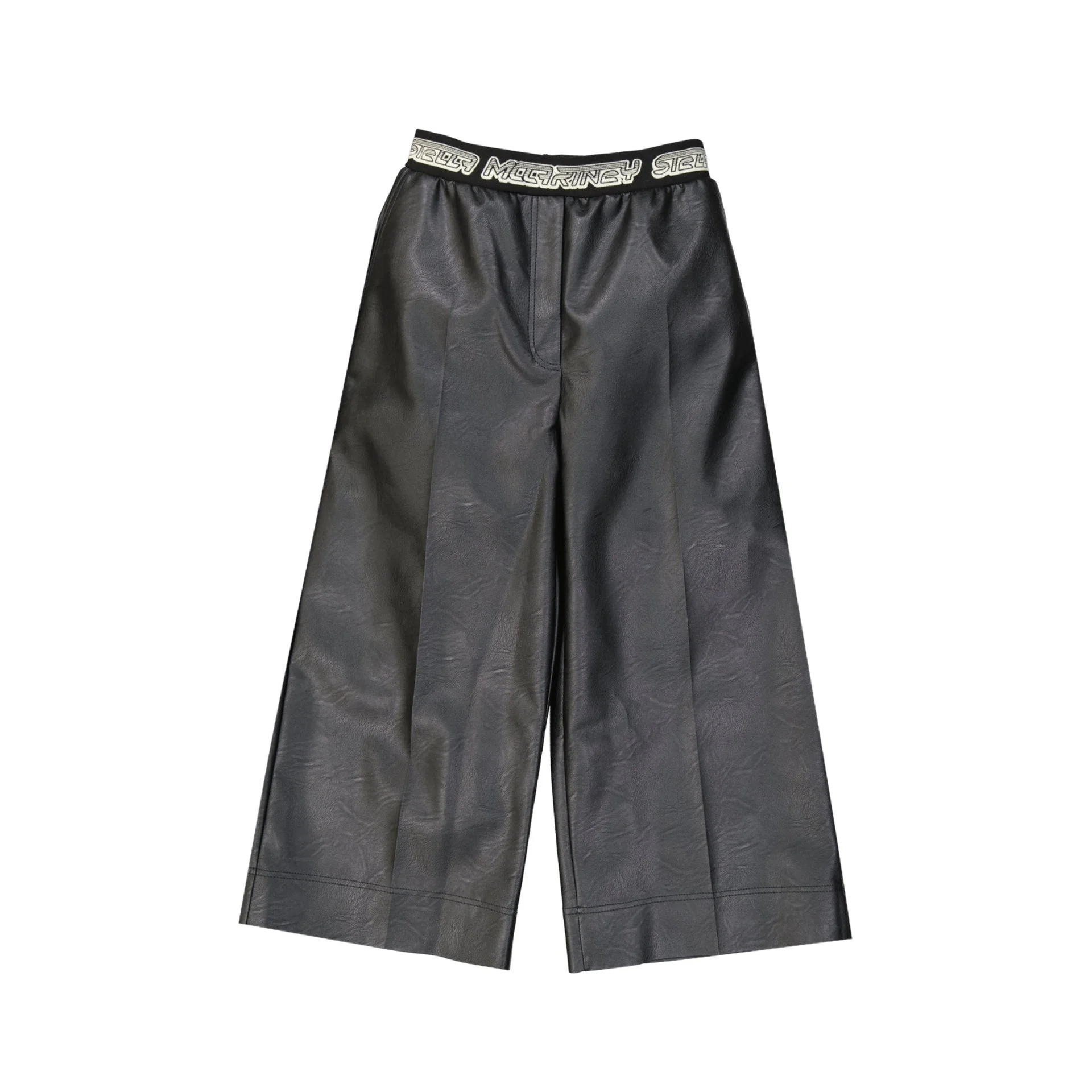 Stella Mccartney Cropped Leather Effect Pants Women - 1