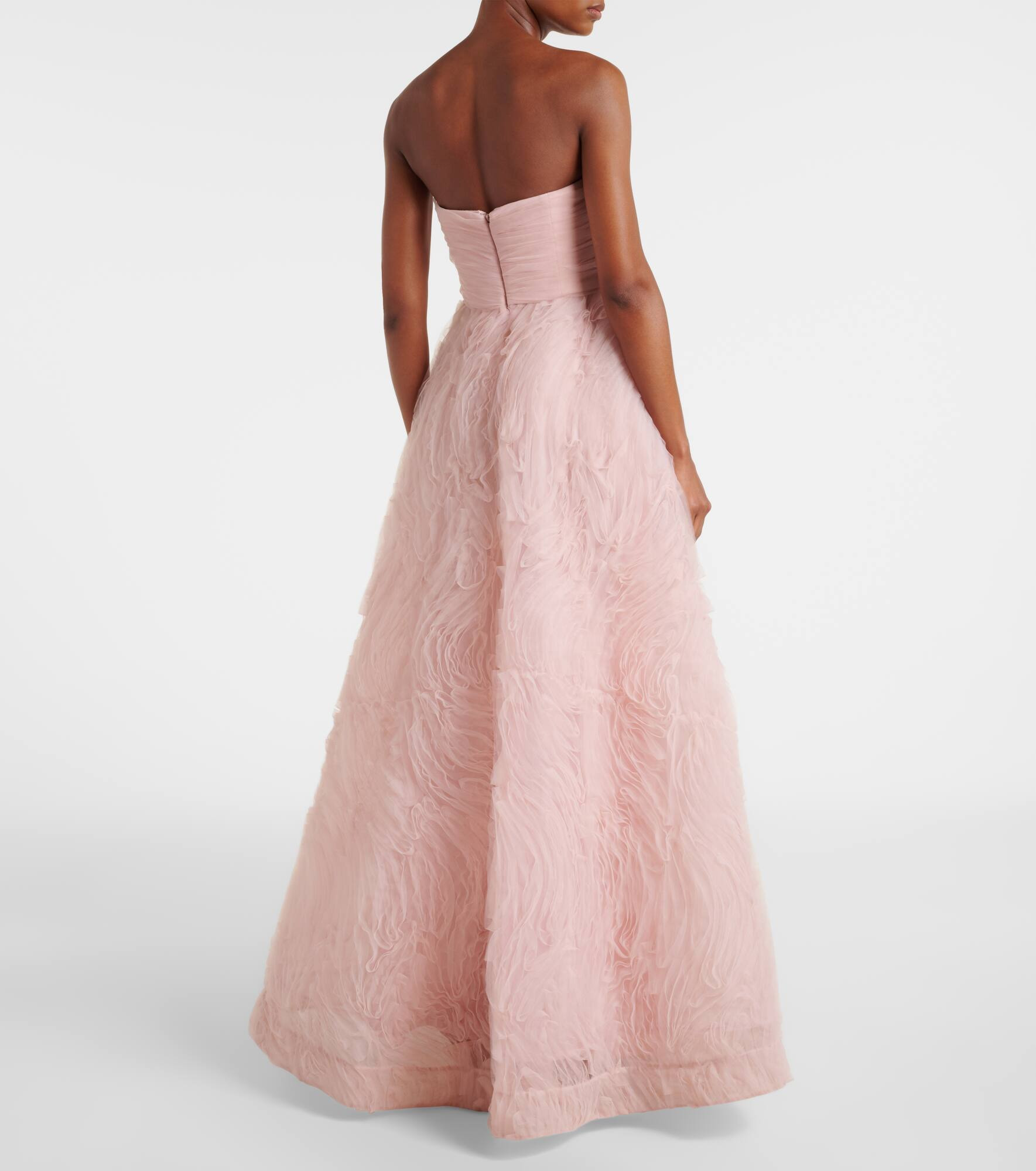 Strapless tulle gown - 3