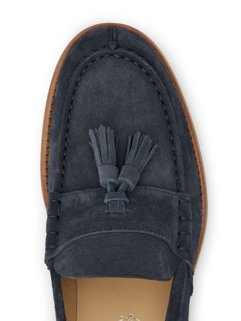 tassel-detail suede loafers - 5