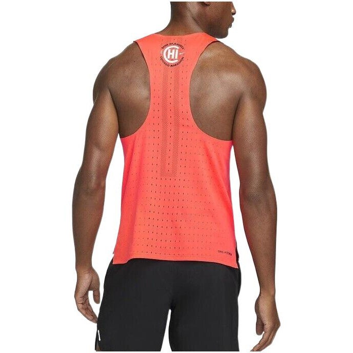 Men's Nike Chicago Marathon Alphabet Printing Running Sports Orange Vest DN6771-635 - 4