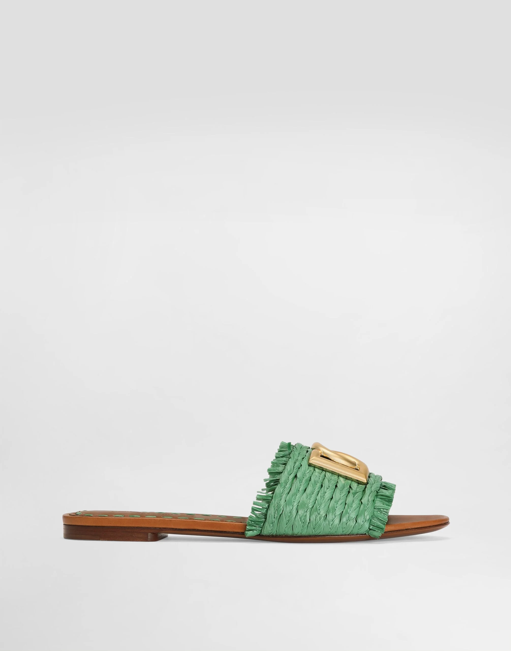 Raffia slippers - 1