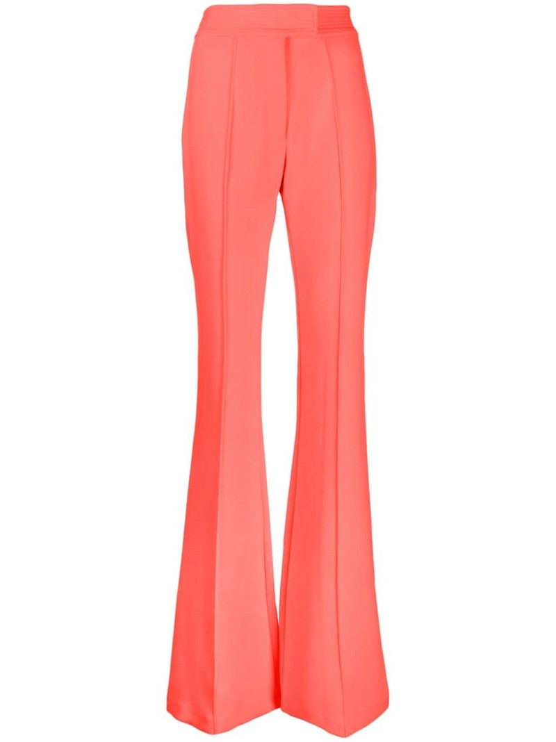 high-waisted flared trousers 1