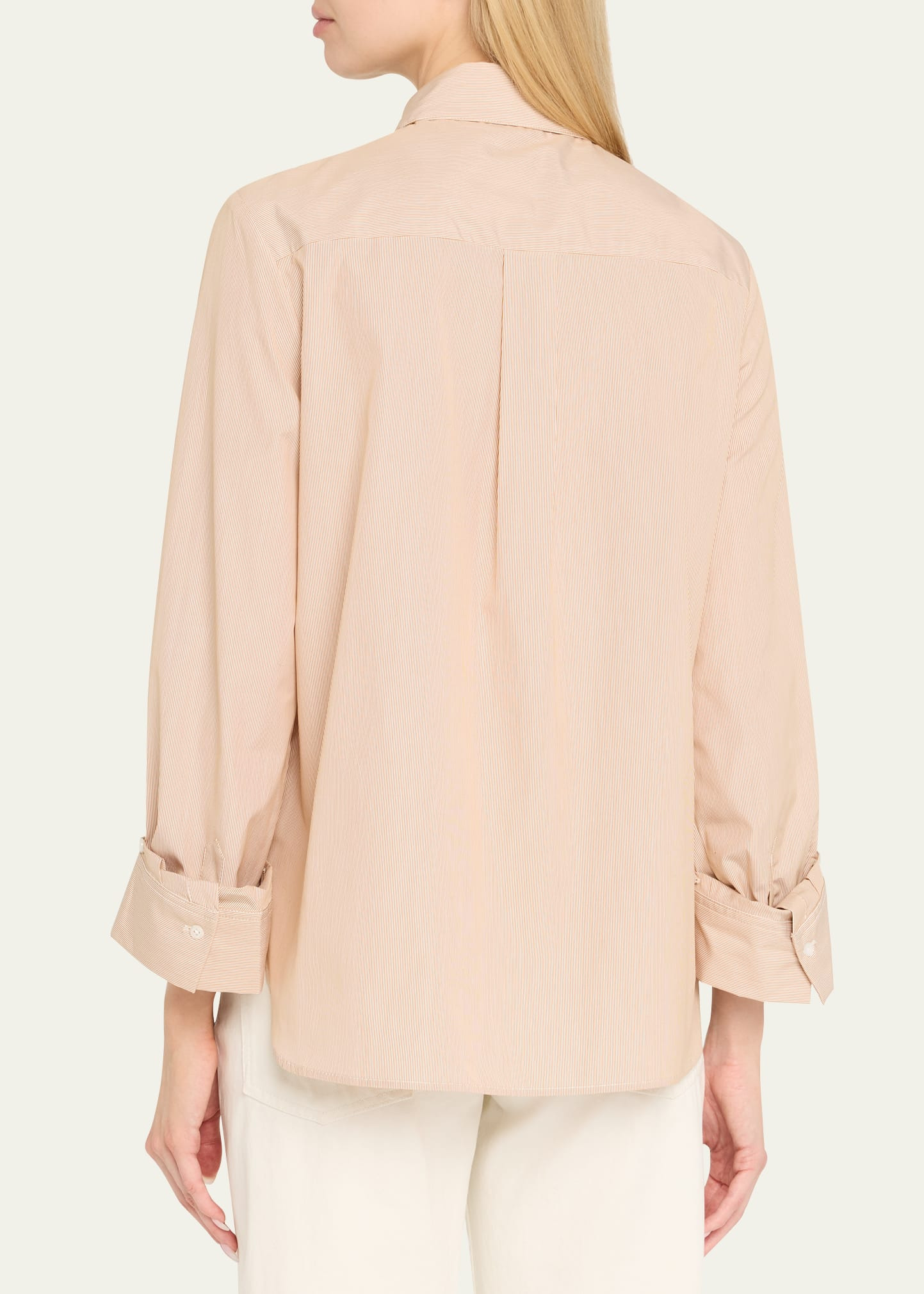 Boyfriend Striped Button-Front Shirt - 3