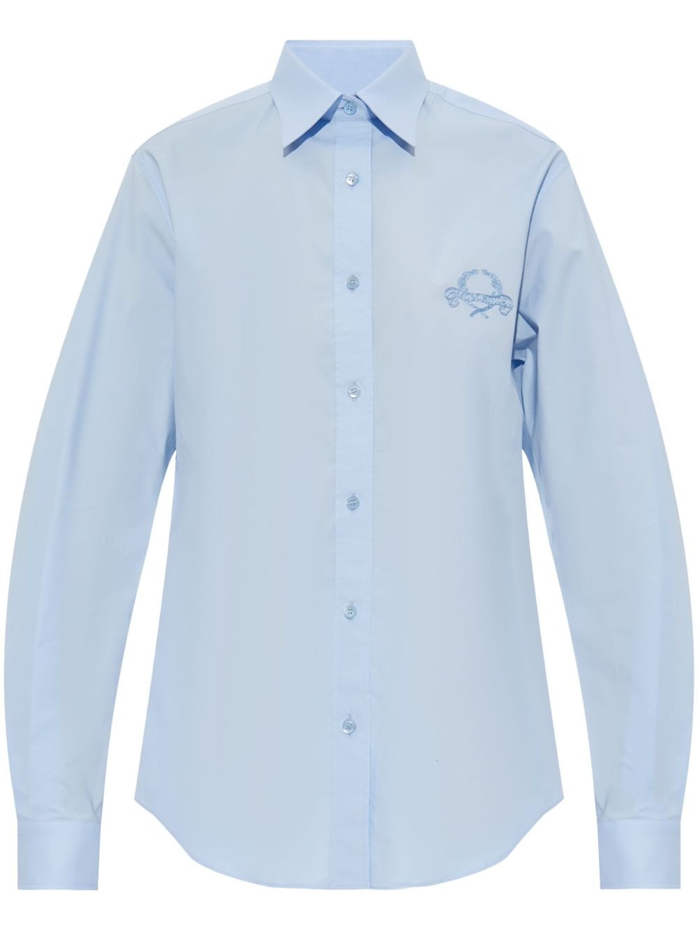 embroidered logo shirt - 1