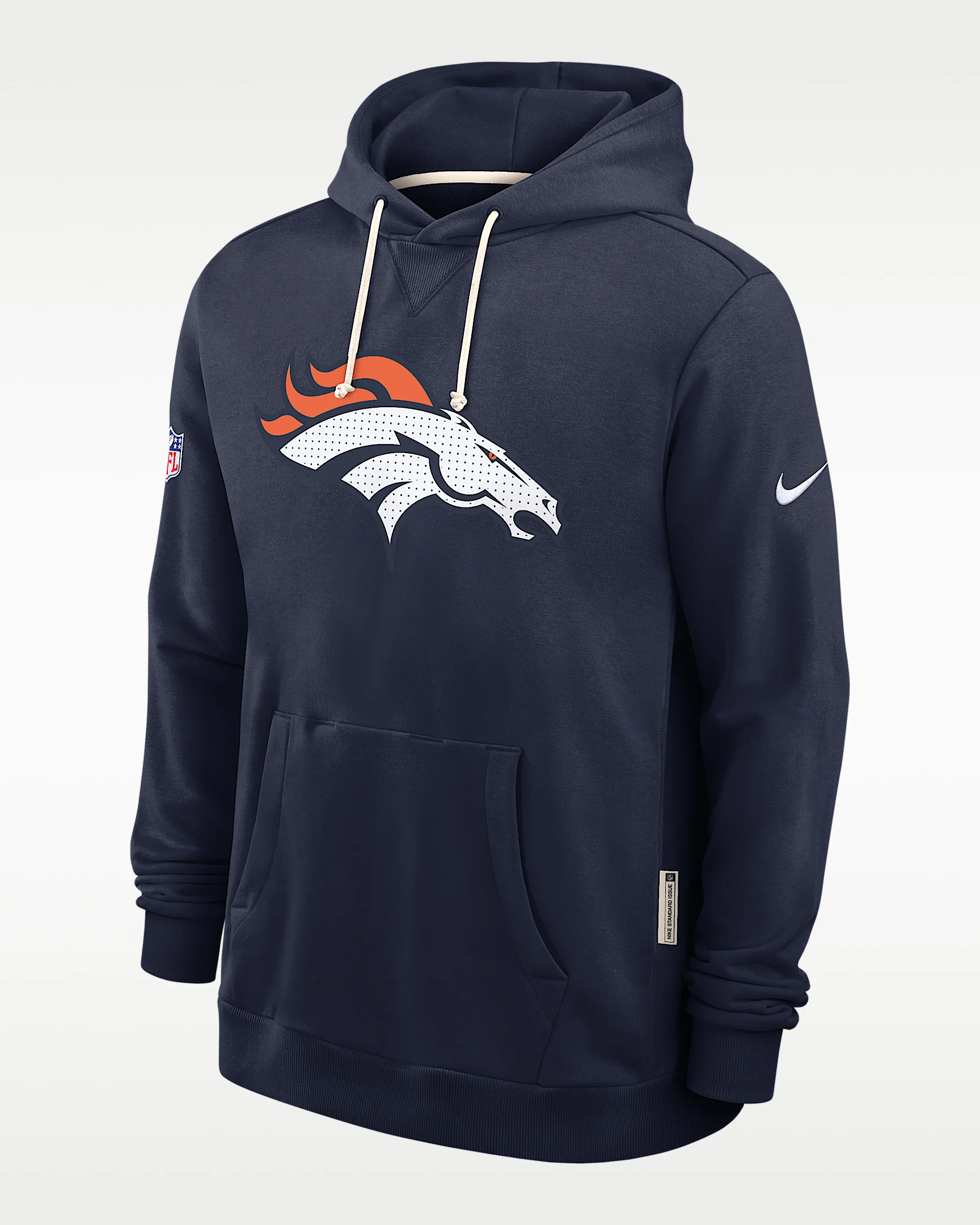 Denver Broncos Initial Home Sideline Men's Nike Dri-FIT NFL Pullover Hoodie - 1
