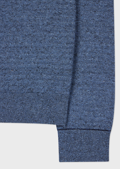 Paul Smith Light Blue Cotton-Linen Textured Sweater outlook
