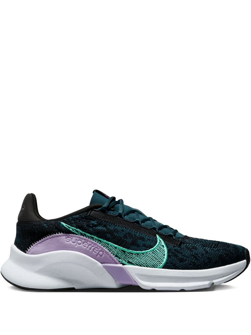 (WMNS) 나이키 SuperRep Go 3 Flyknit Next Nature 'Armoury Navy Green Glow' DH3393-002 - 1