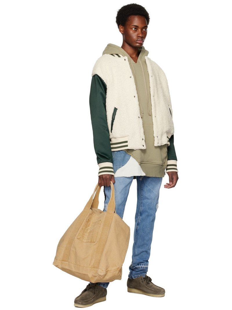 Greg Lauren patchwork-detail 똑바른 다리 청바지 outlook