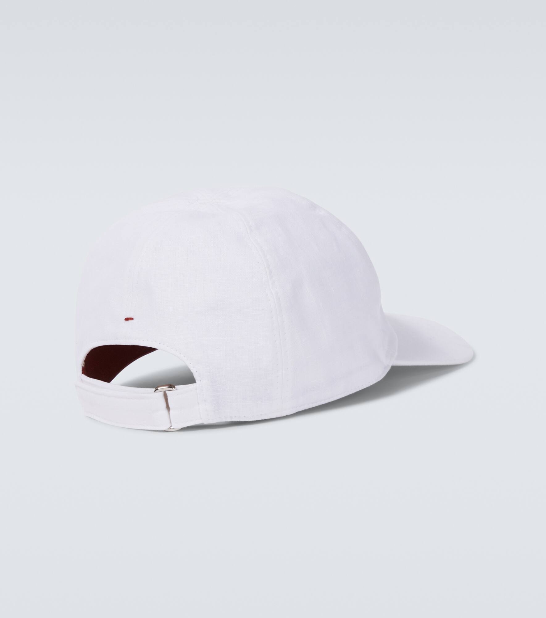 Linen baseball cap - 4