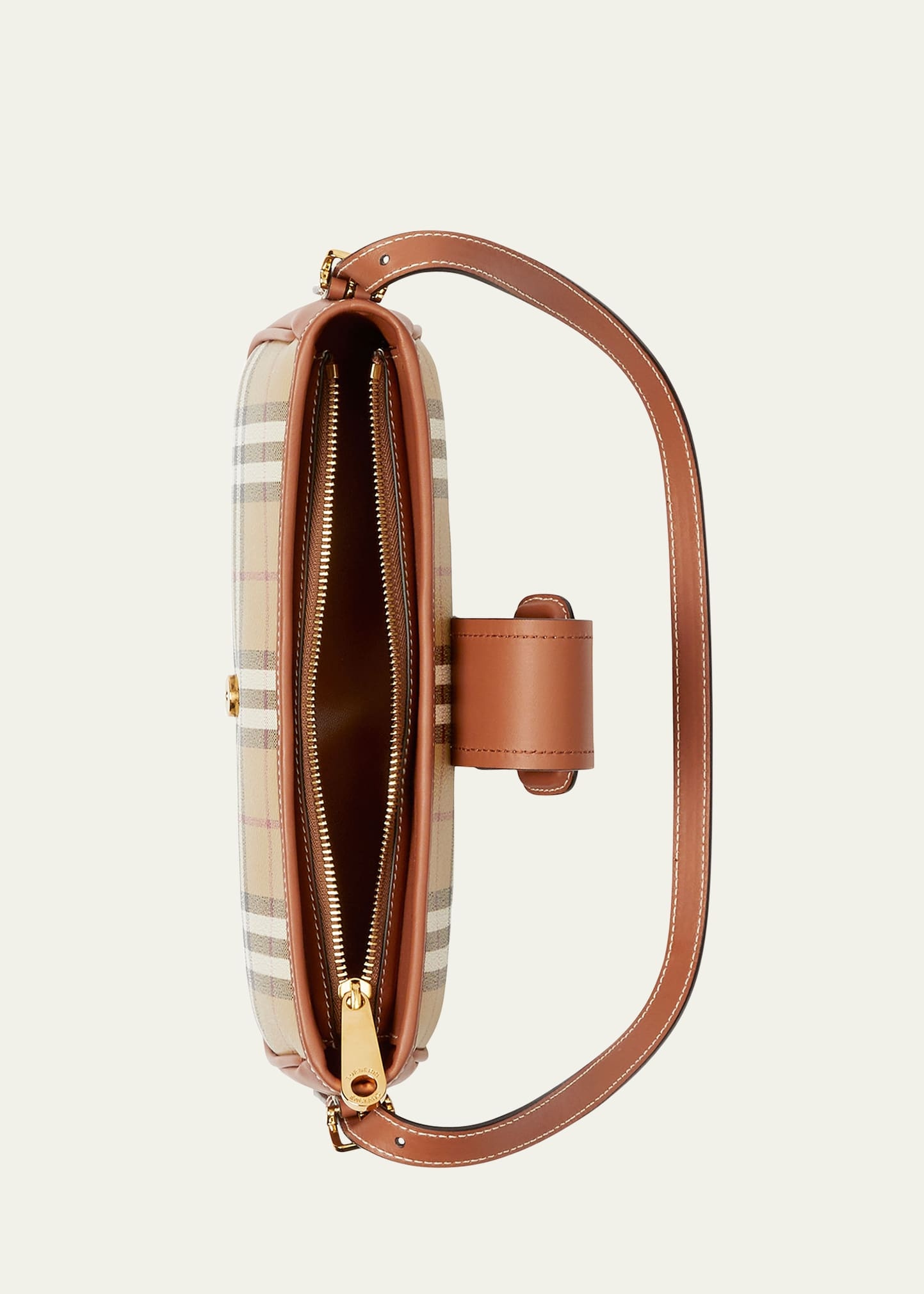 Check Buckle Shoulder Bag - 4