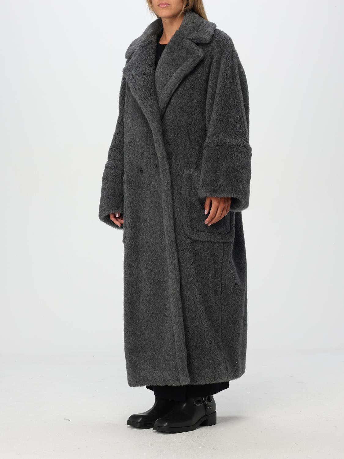 Max Mara Coat Woman Grey - 4