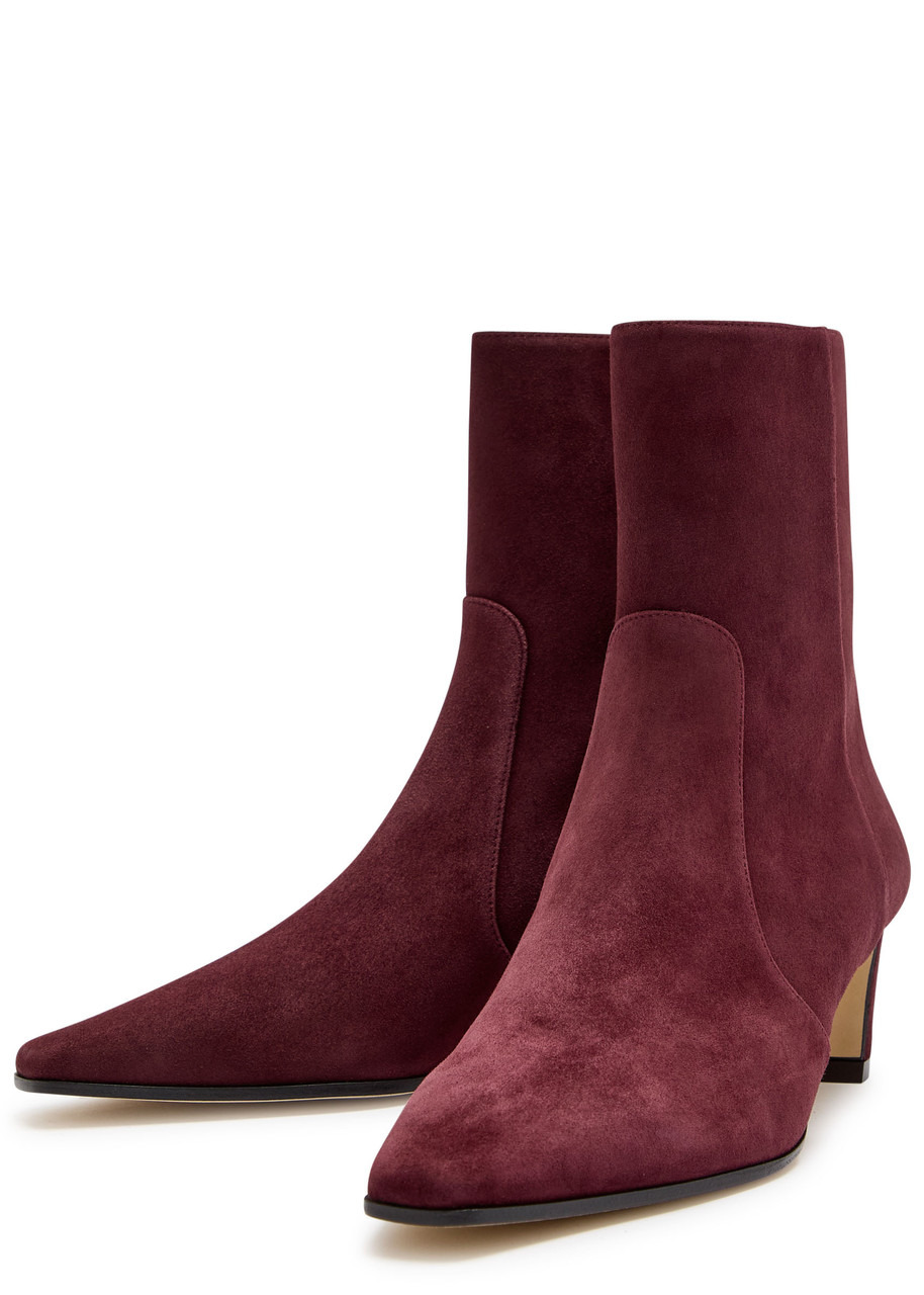 Stuart Weitzman Stassi 50 Suede Ankle Boots - 3