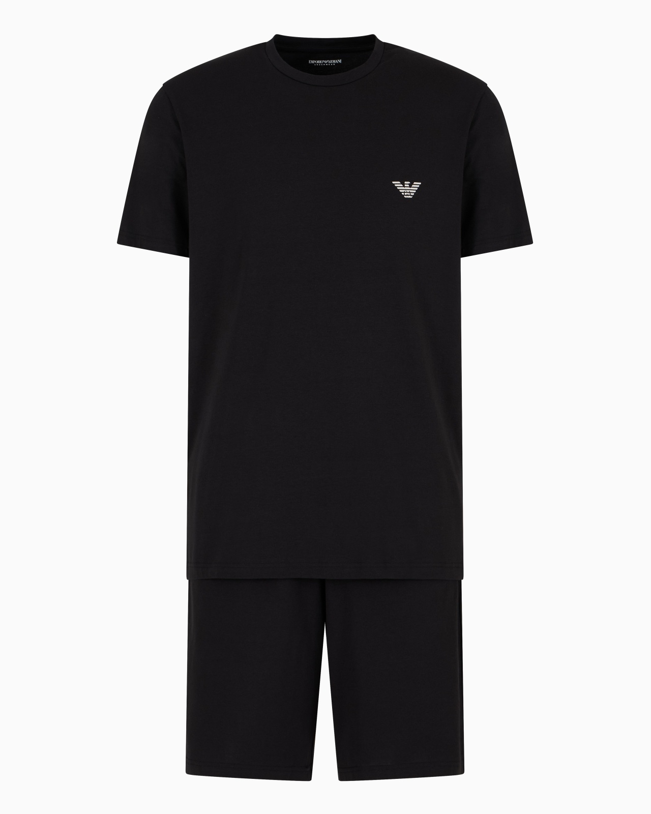 ASV MEGALOGO ORGANIC-COTTON PYJAMAS WITH BERMUDA SHORTS - 1