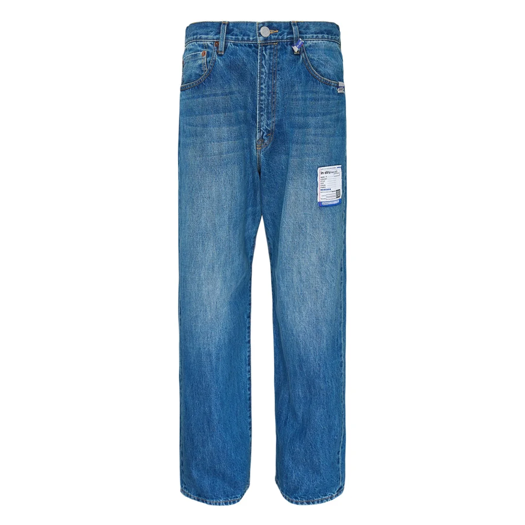 Hard Washed Selvedge Straight Jeans - 1