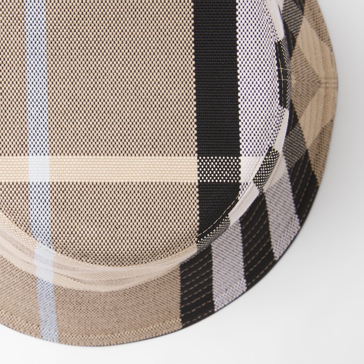 Check Cotton Jacquard Bucket Hat - 2