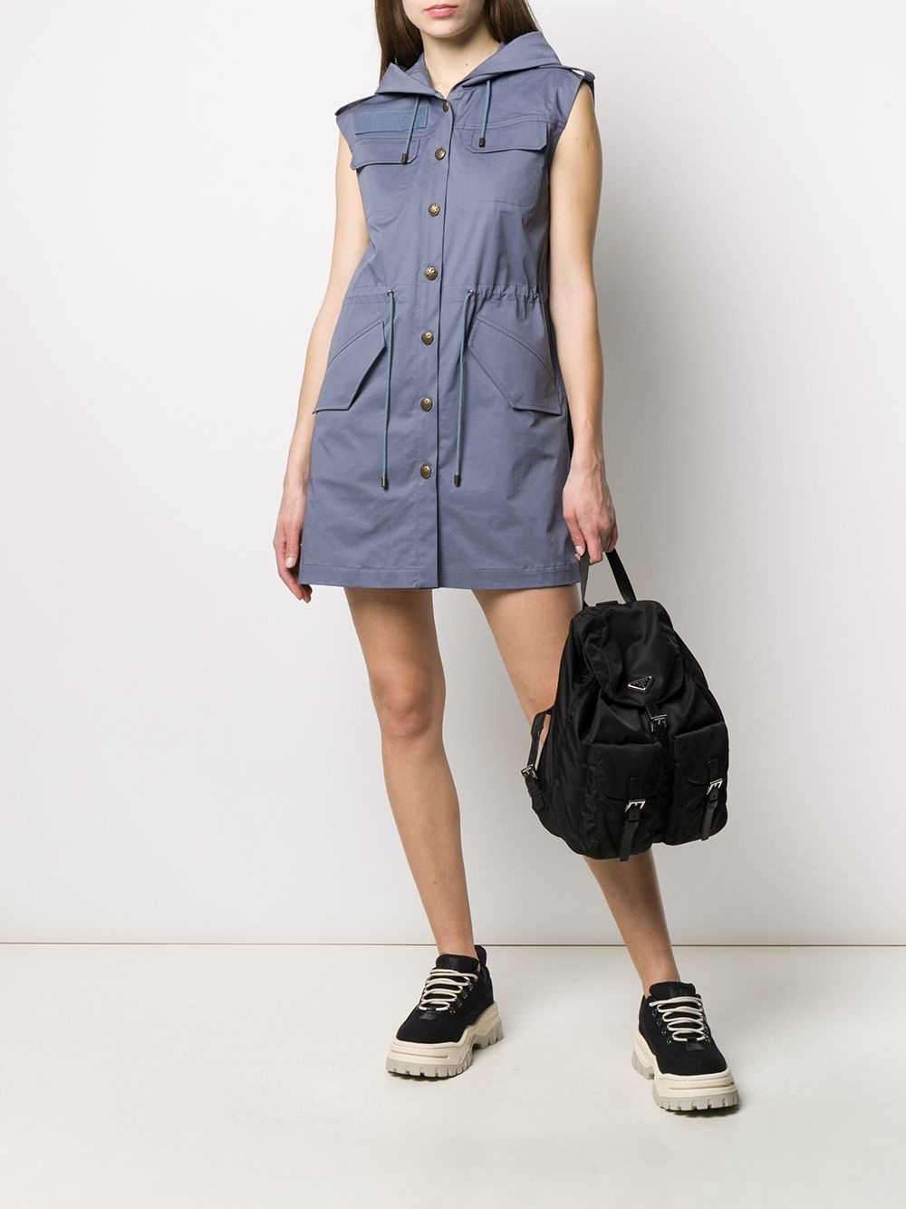 button mini dress - 2