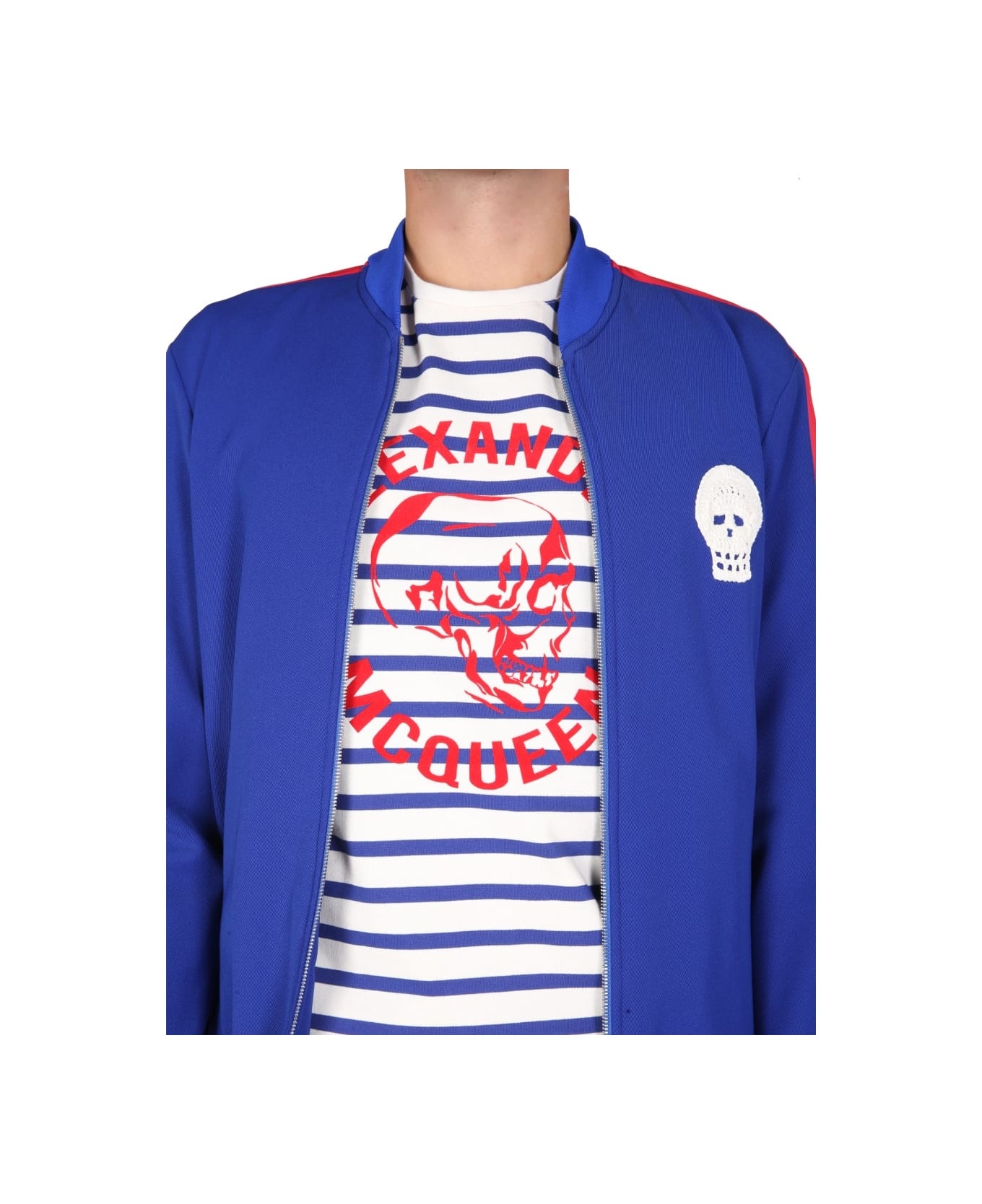 "skull" Embroidered Sweatshirt - 4