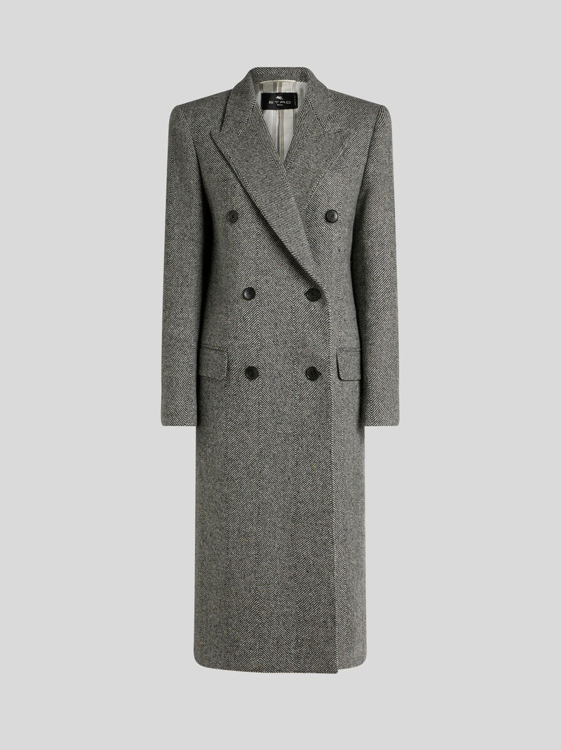 DOUBLE-BREASTED WOOL COAT 1