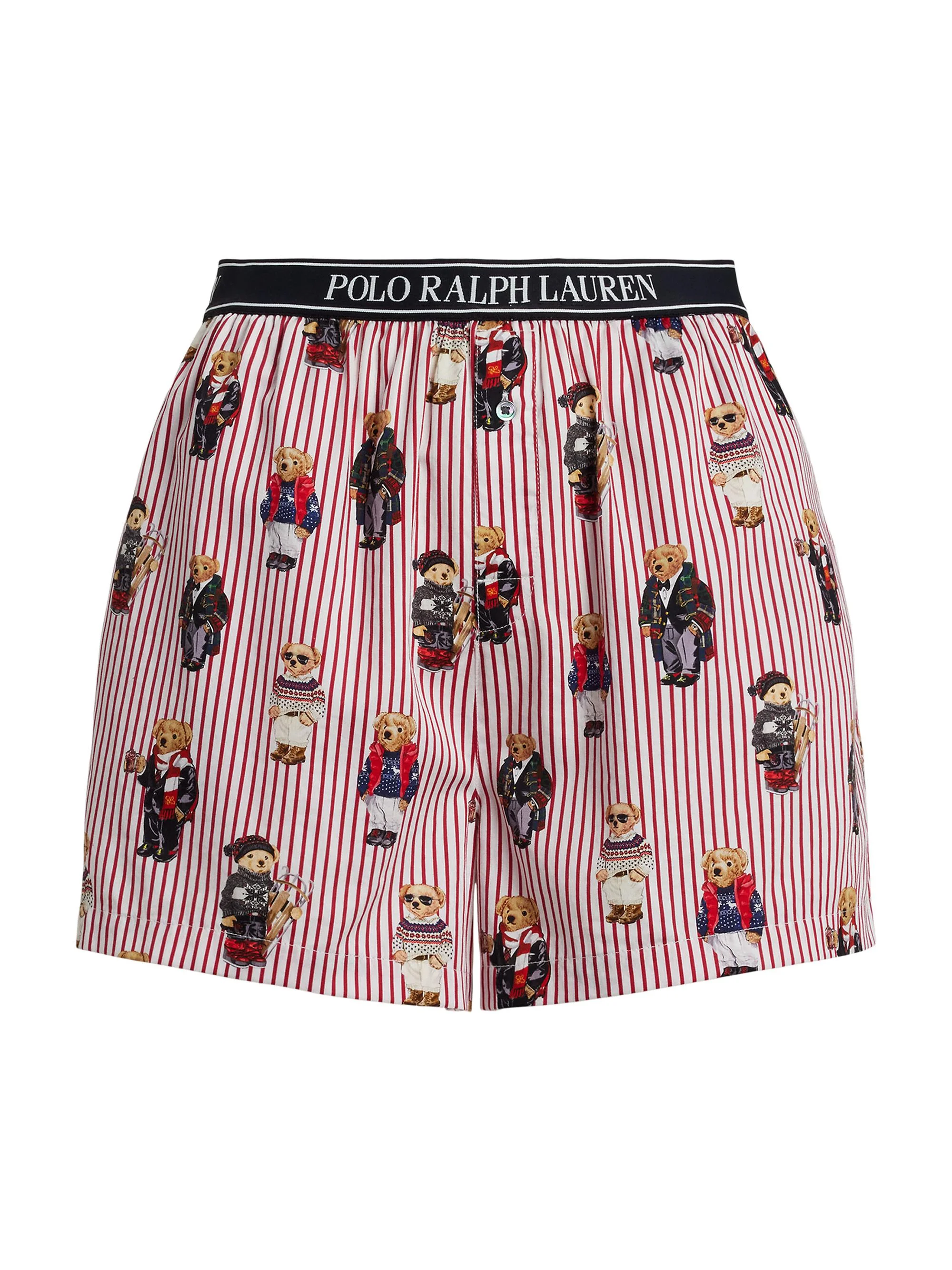 Women's Iconic Bear Boxer Shorts - Bear Red - 1