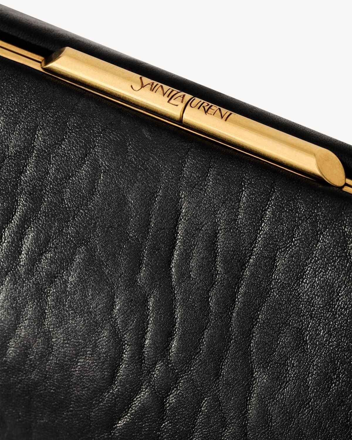 SAINT LAURENT CLUTCH LARGE IN LAMBSKIN - 6