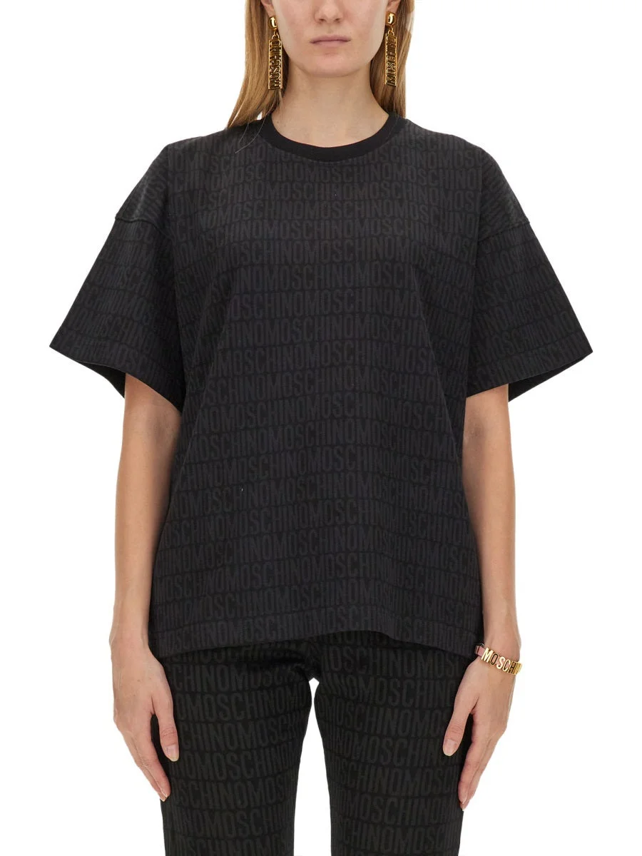 Moschino Women T-Shirt With Logo - 1