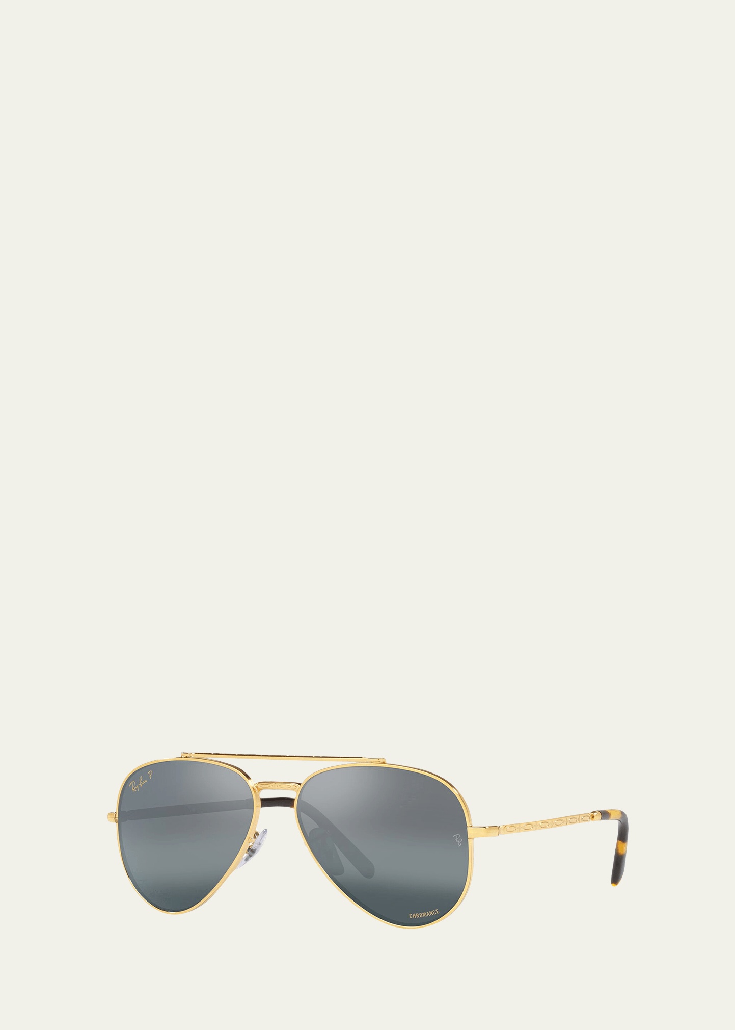 Logo Metal Aviator Sunglasses - 1