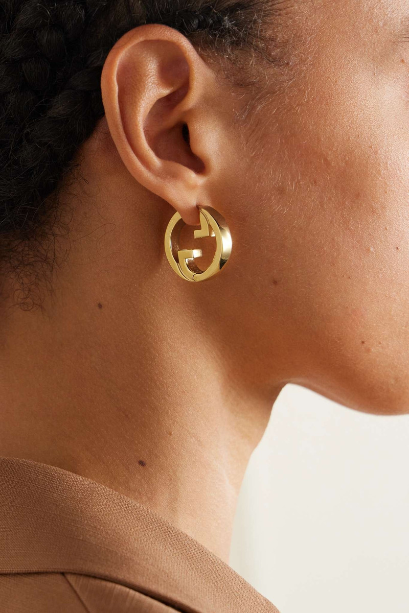 GUCCI Blondie gold-tone earrings outlook