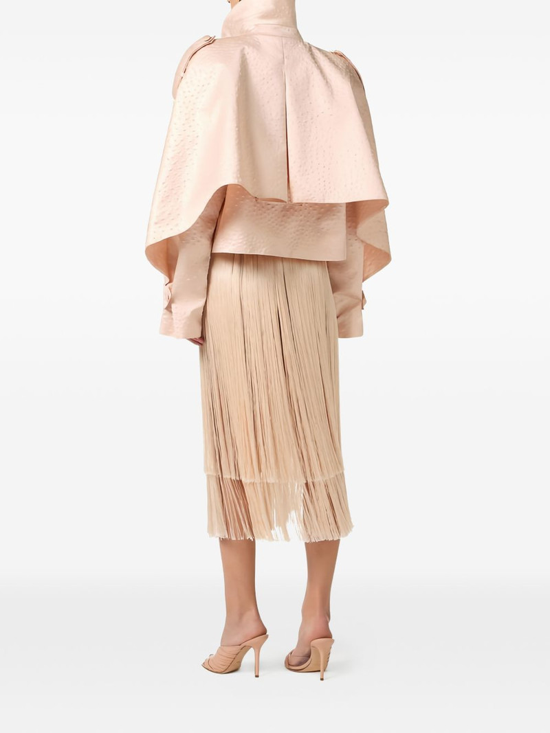 ostrich-print taffeta jacket 3