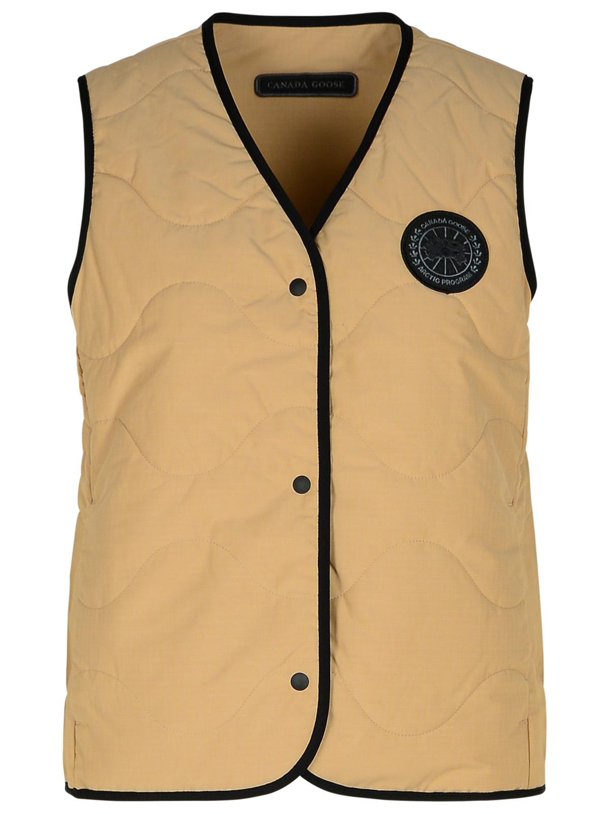 Canada Goose 'Annex' Beige Cotton Blend Vest Woman - 1