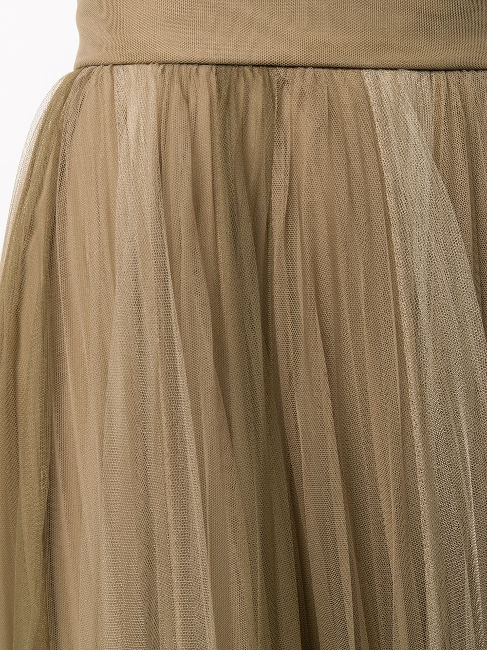 pleated tulle midi skirt - 5