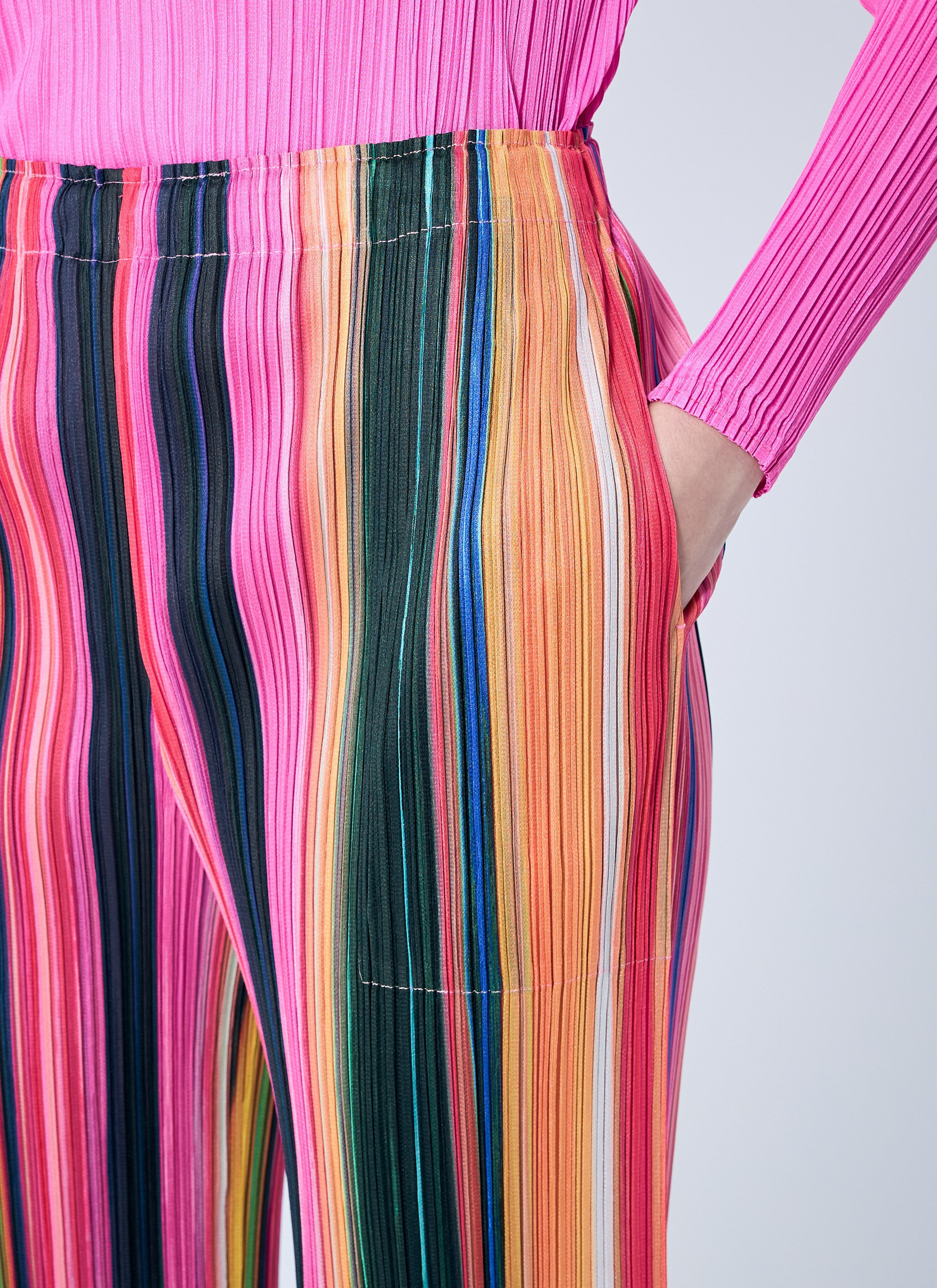 Pleats Please Issey Miyake Women Warp Pleated Pants - 5