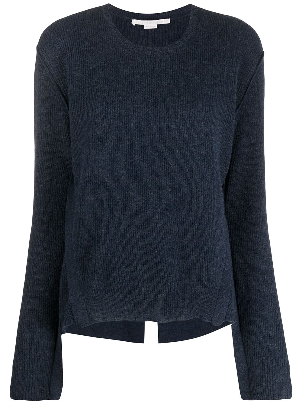 ribbed crew neck jumper - 1