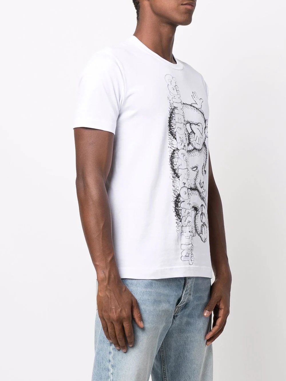 x Kaws logo-print T-shirt - 3