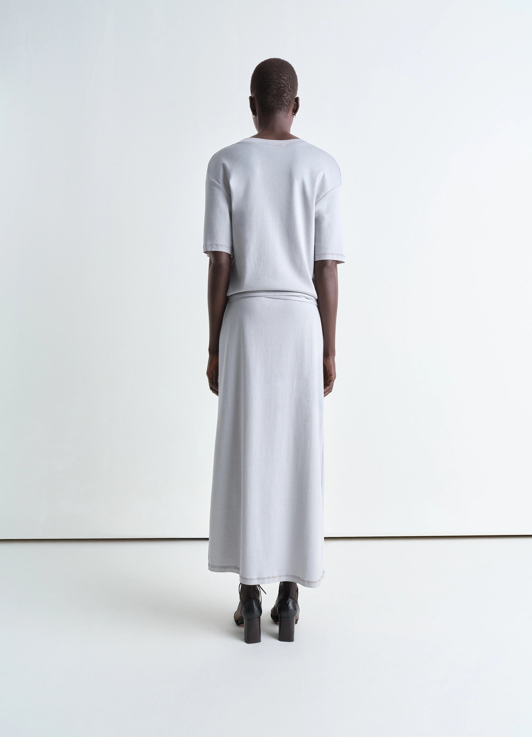 BELTED RIB T-SHIRT DRESS - 4