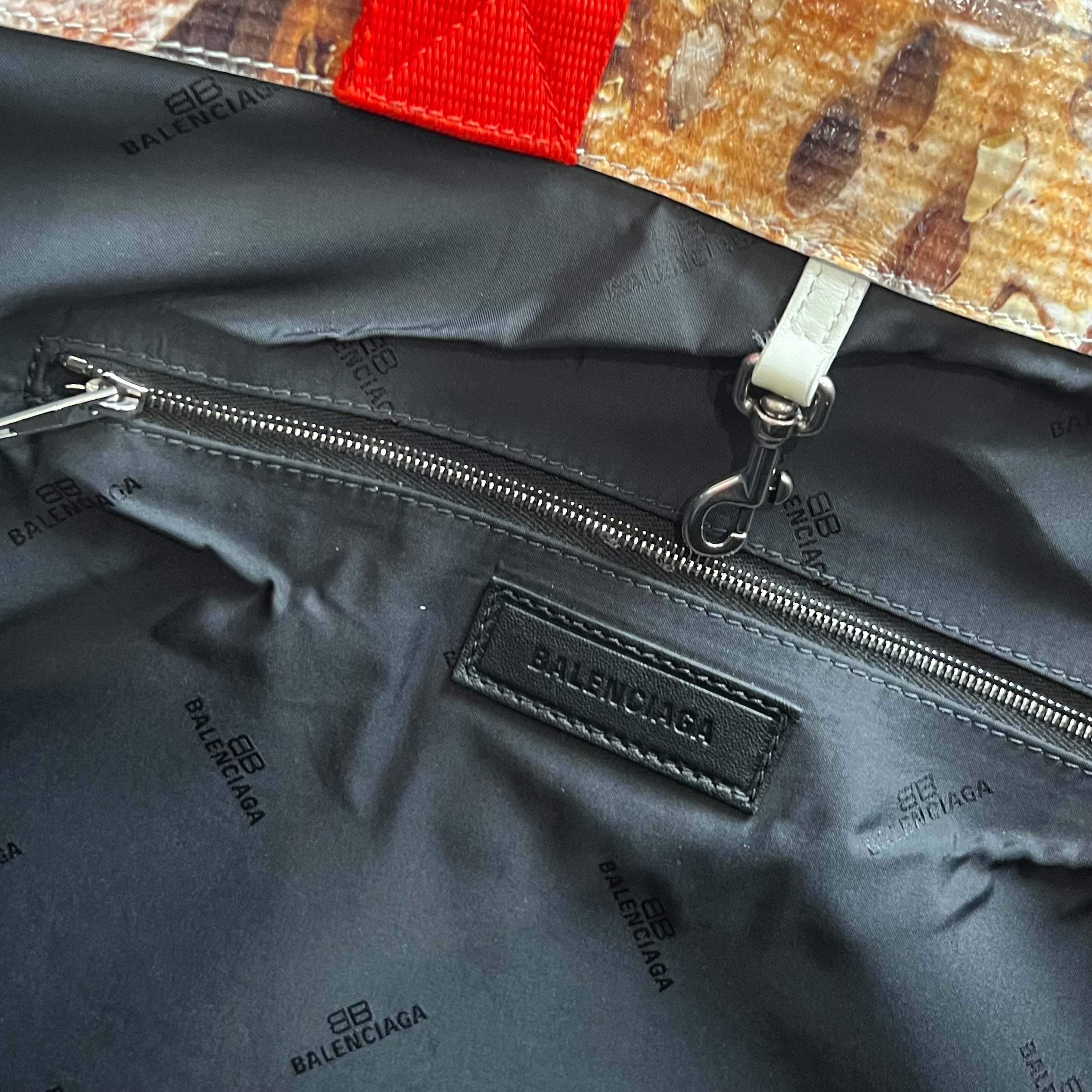 Balenciaga Leather Printed shopping bag - 8