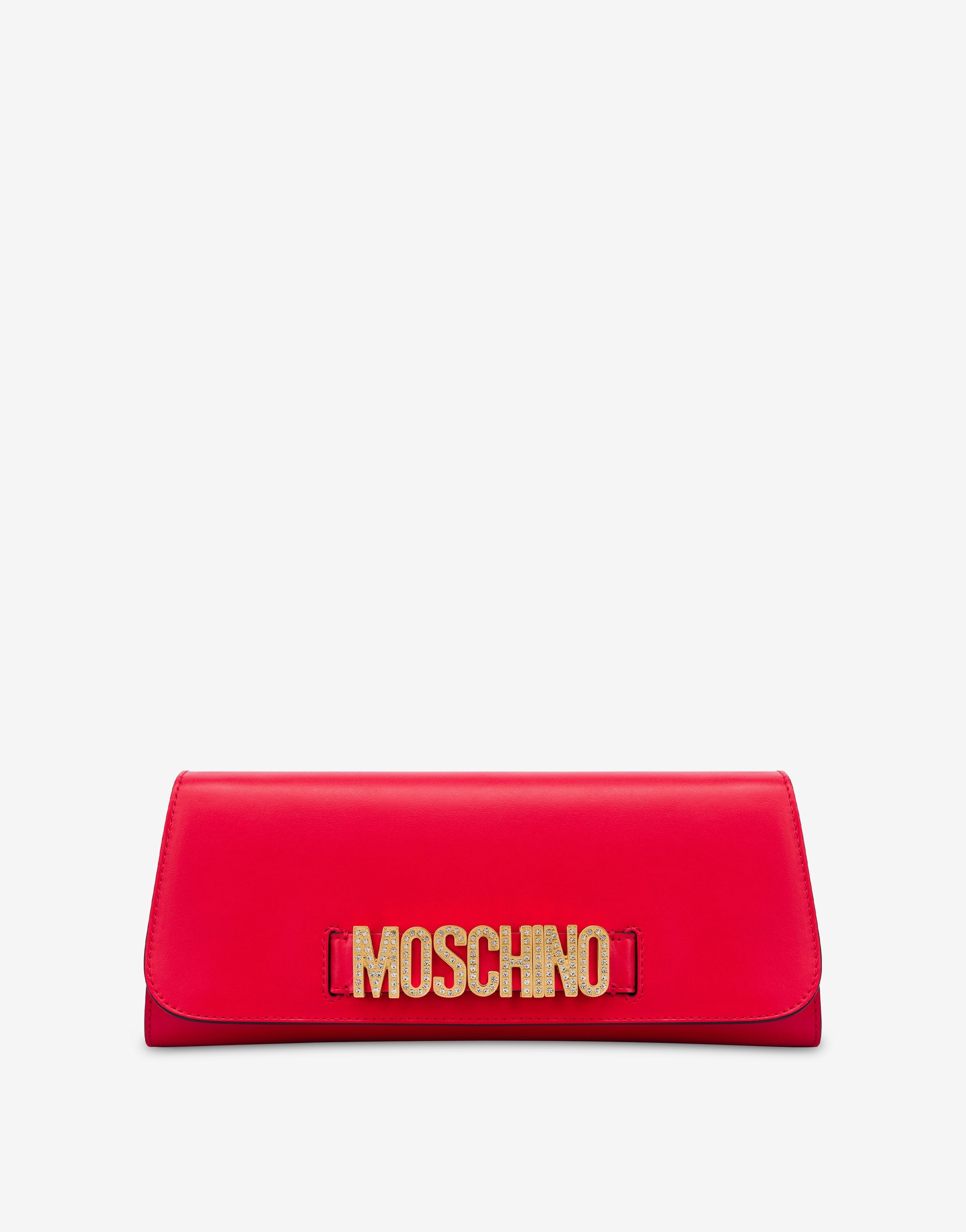 CRYSTAL LETTERING LOGO MAXI CLUTCH - 1