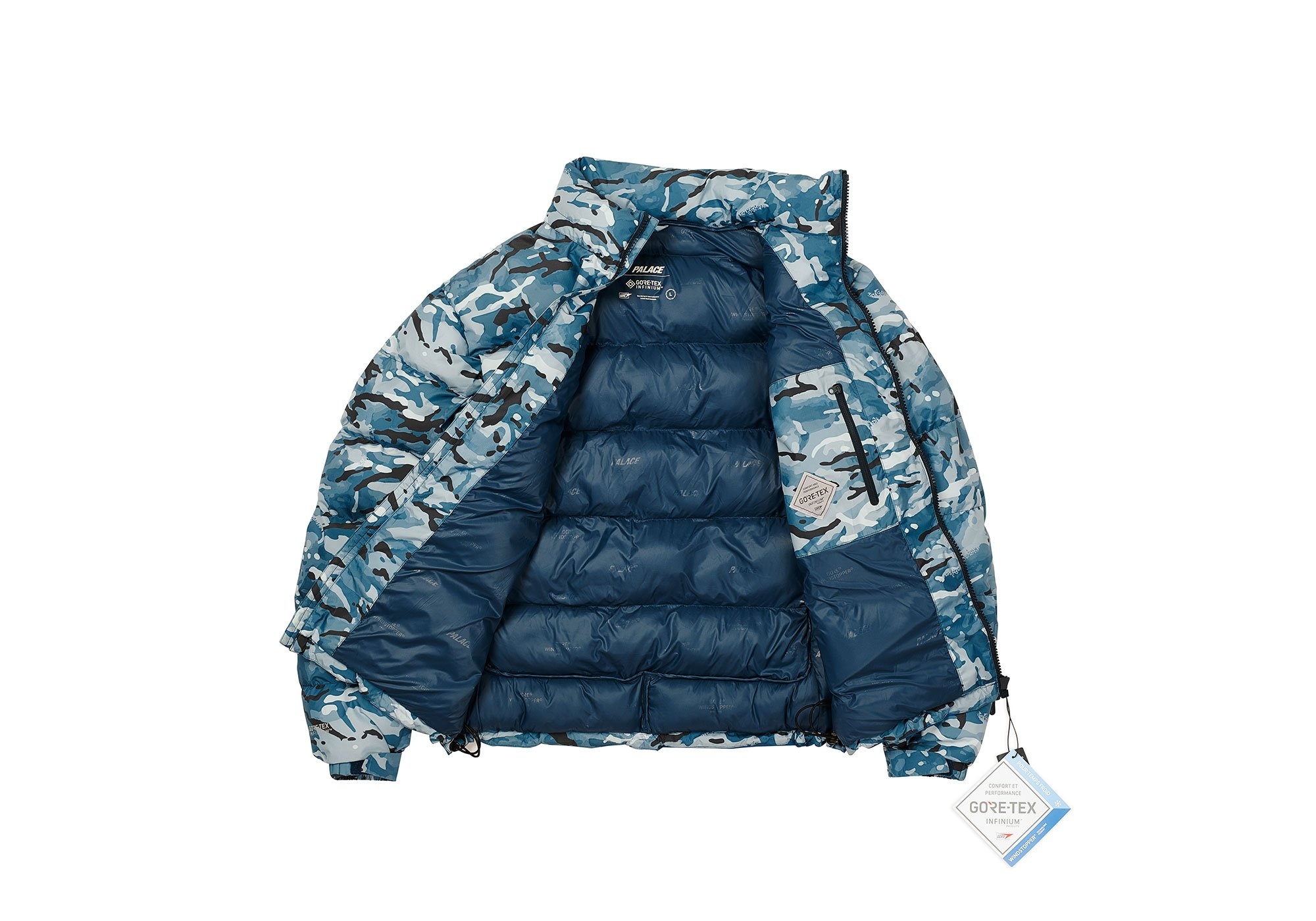 PALACE GORE-TEX INFINIUM PUFFA BLUE CAMO - 6