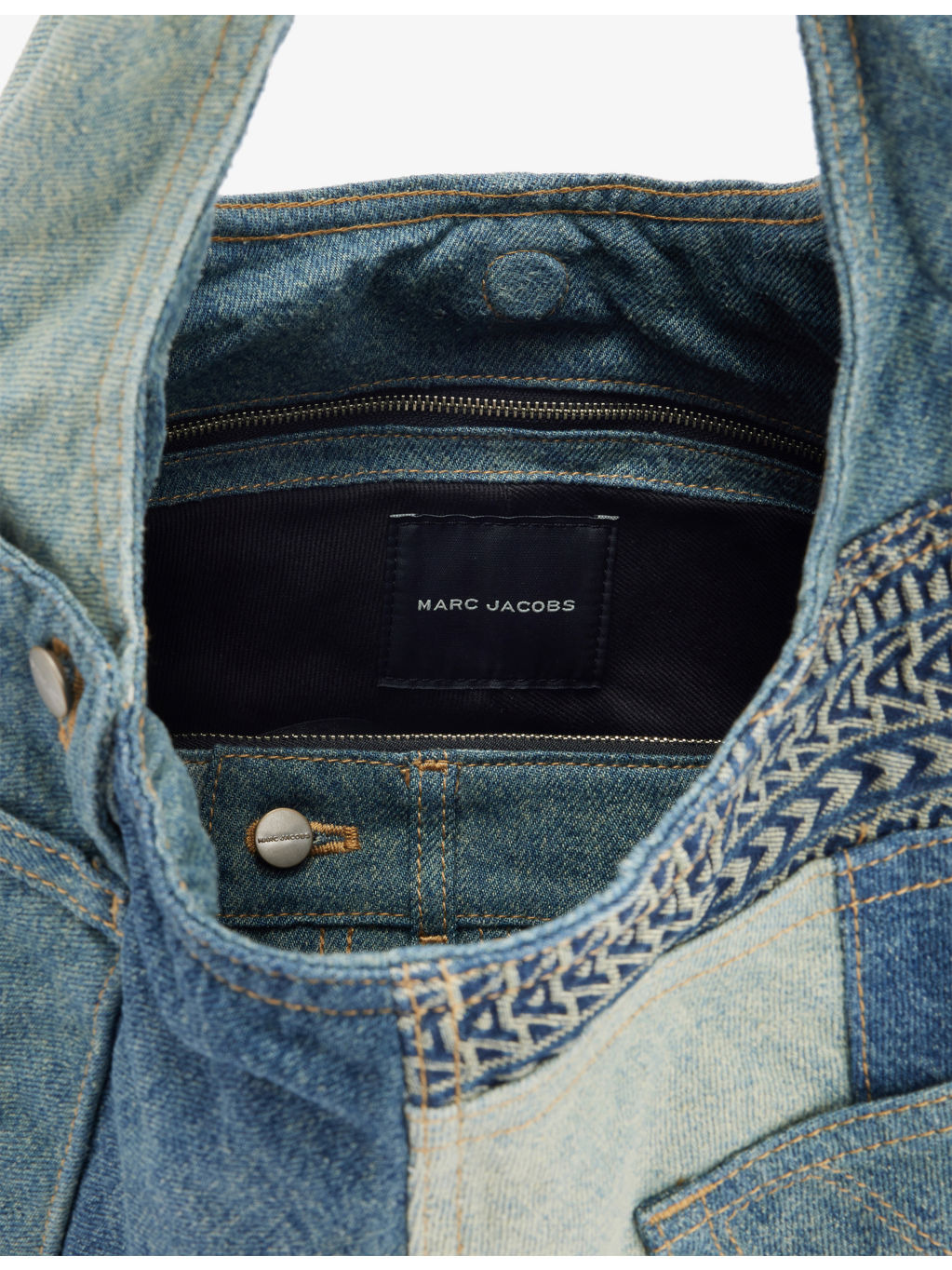 The Deconstructed Denim Sack Shoulder Bag - 7