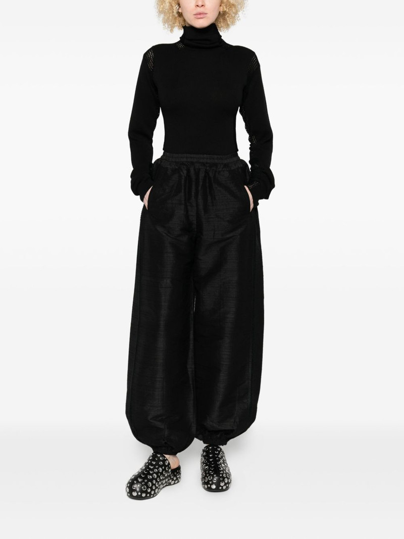 diotima mesh-panel turtleneck top outlook