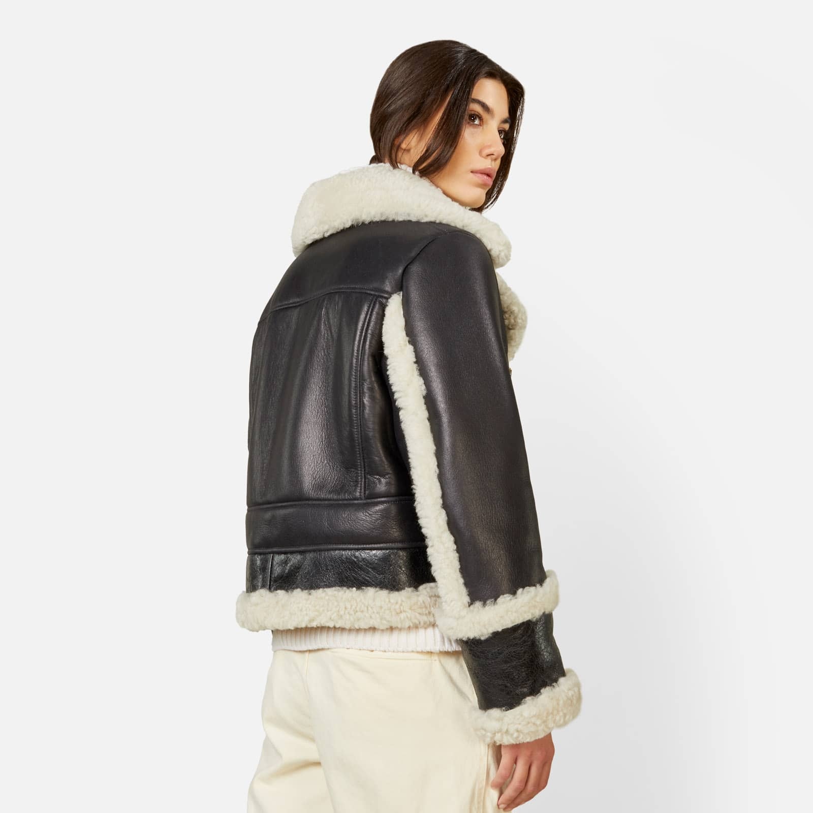 Biker in Sheepskin Black - 5