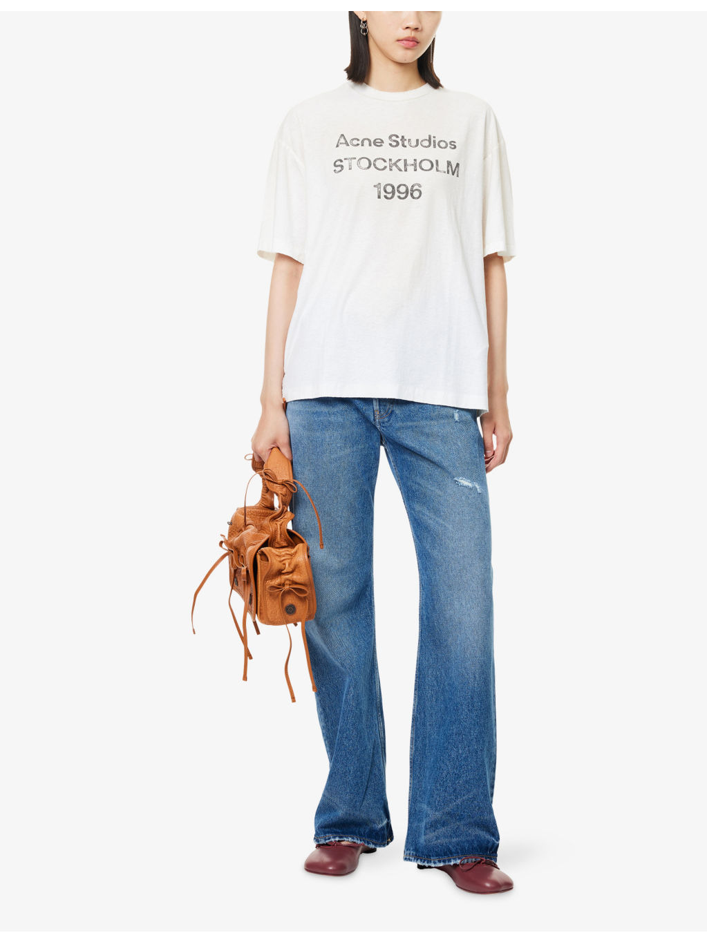 Vintage Blue Flared-Leg Denim Jeans - 2