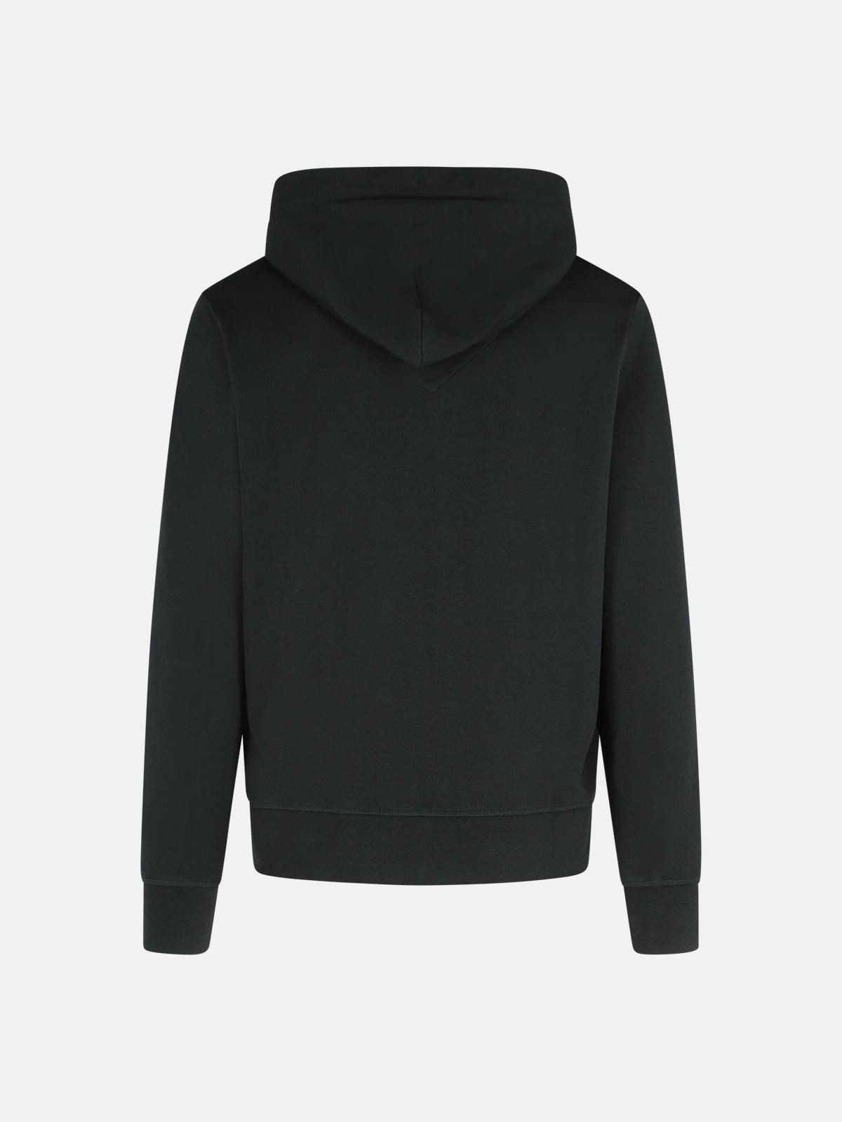 BLACK COTTON SWEATSHIRT - 3