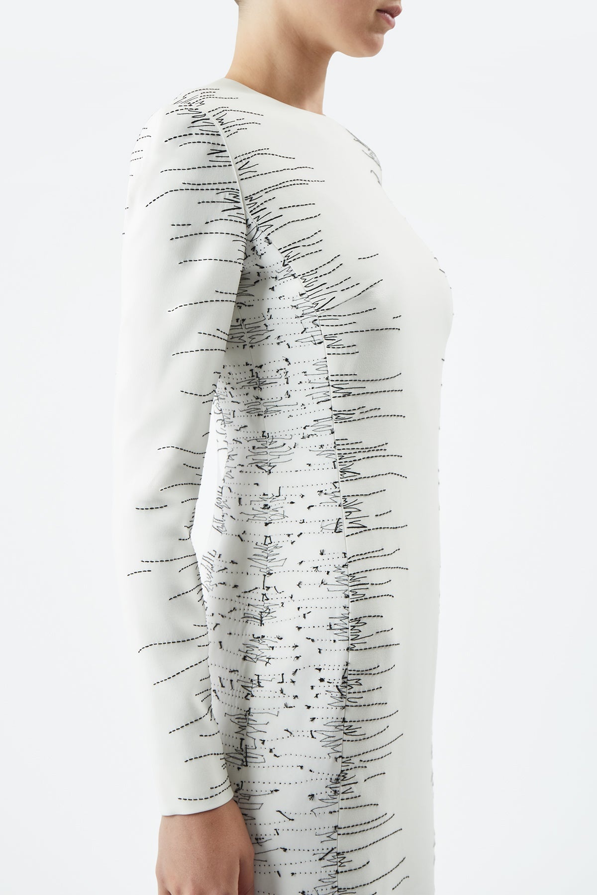 Bianca Dress in Wool Silk - 5