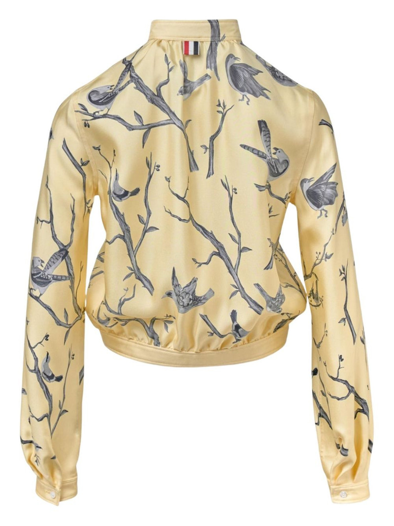 Thom Browne bird print top outlook