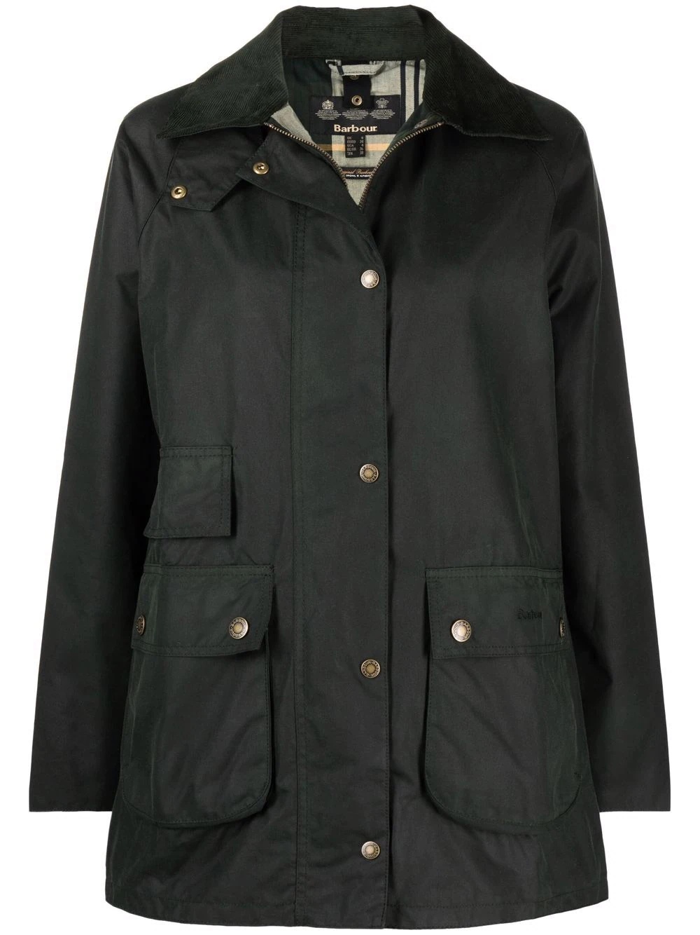 waxed cotton coat - 1