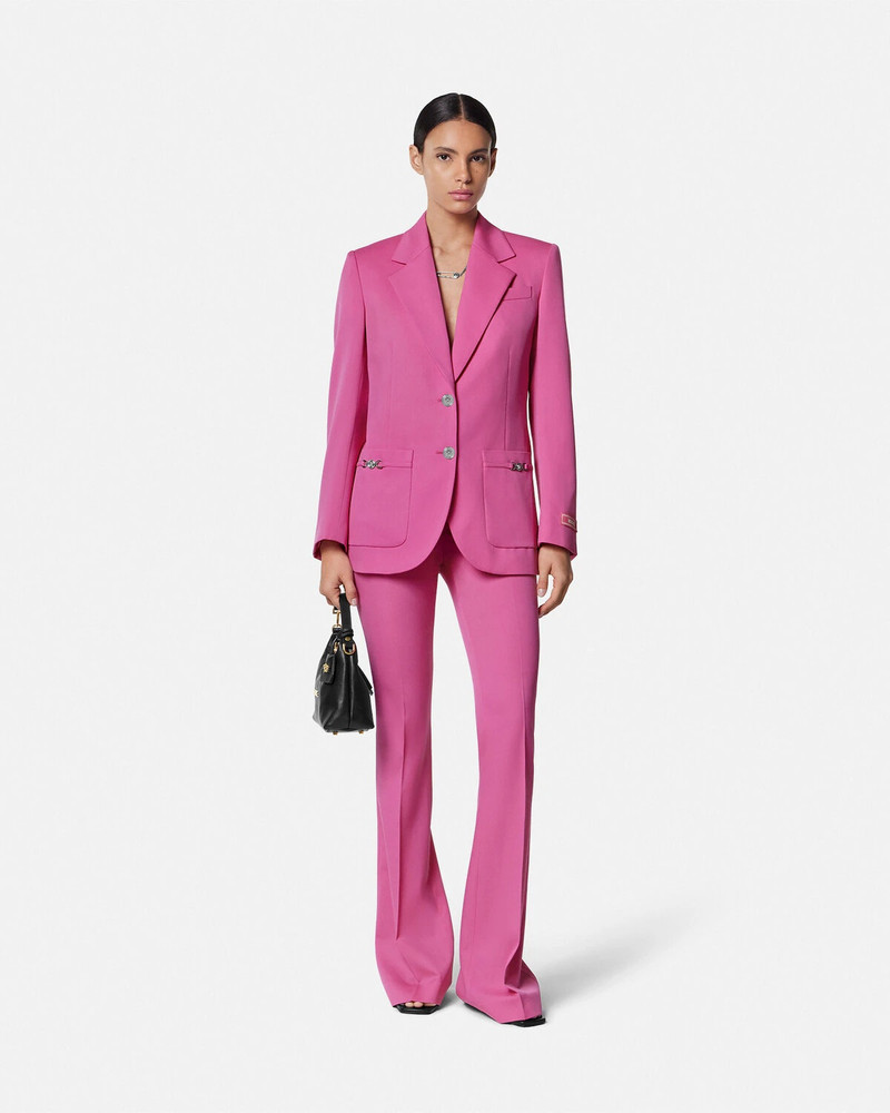 VERSACE Underwater Barocco Wool Boxy Blazer outlook