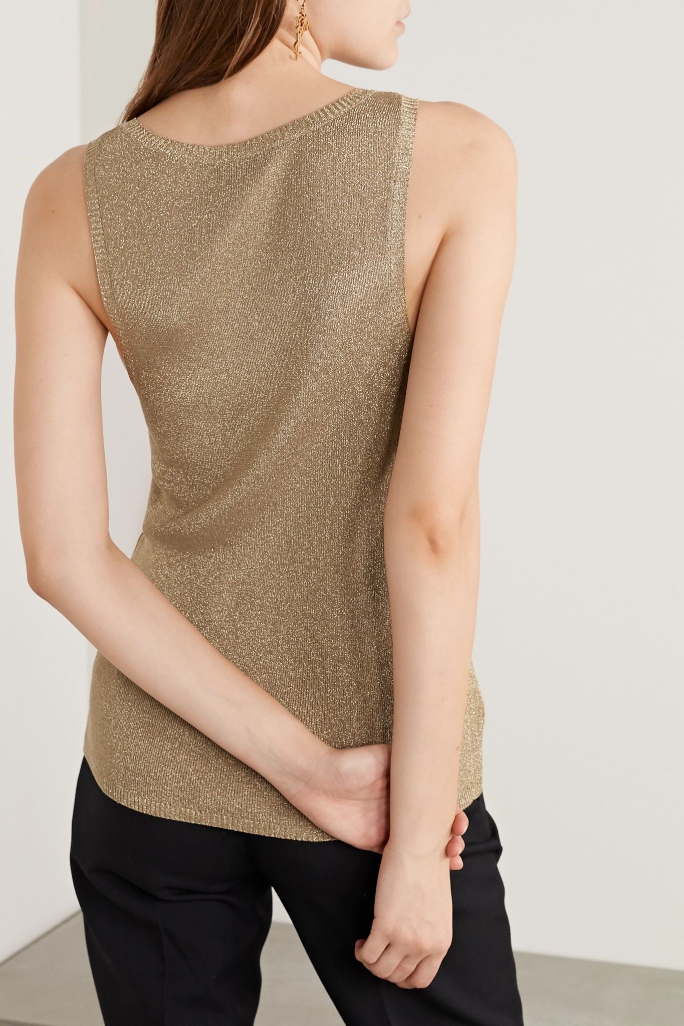 Metallic knitted tank - 4