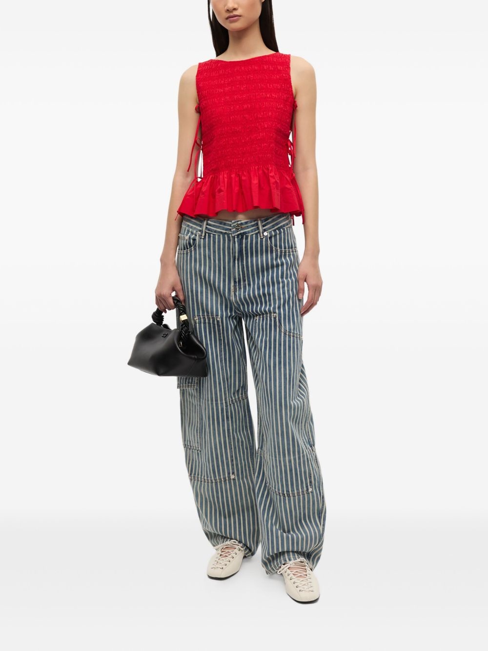 chambray seersucker top - 2