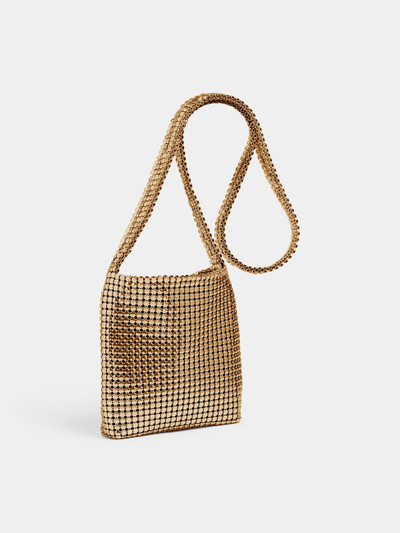 Paco Rabanne GOLD SQUARE PIXEL BAG IN MESH outlook